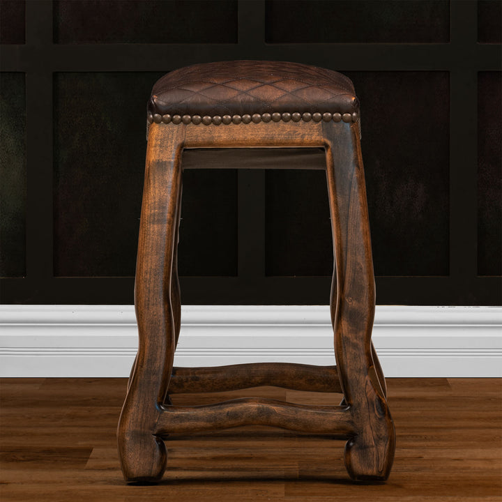 Sargent Leather Saddle Stool