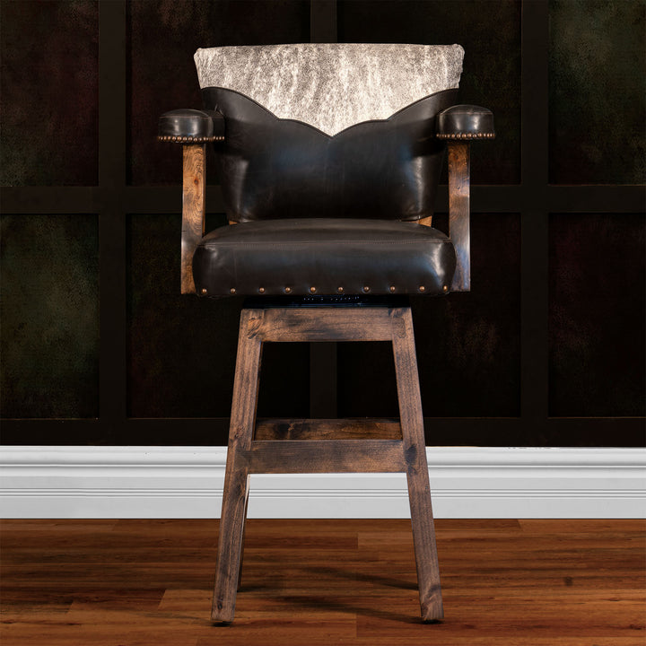 Sargon RJ Chisum Leather Barstool