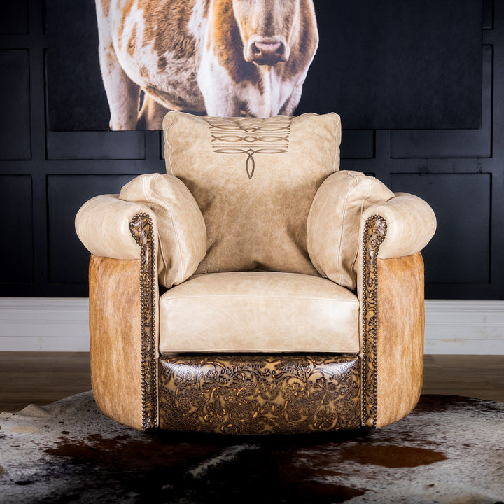 Sedona Snug Leather Swivel Recliner