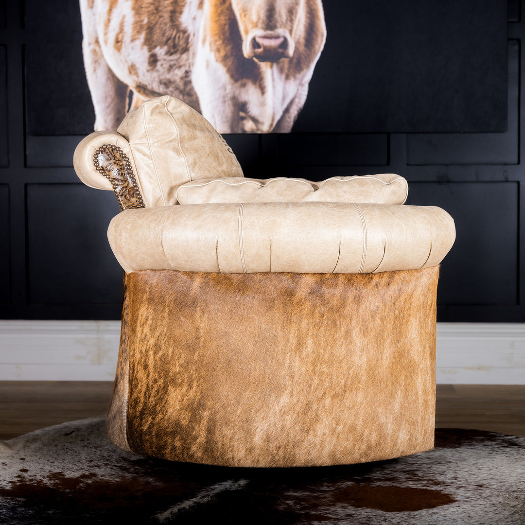 Sedona Snug Leather Swivel Recliner