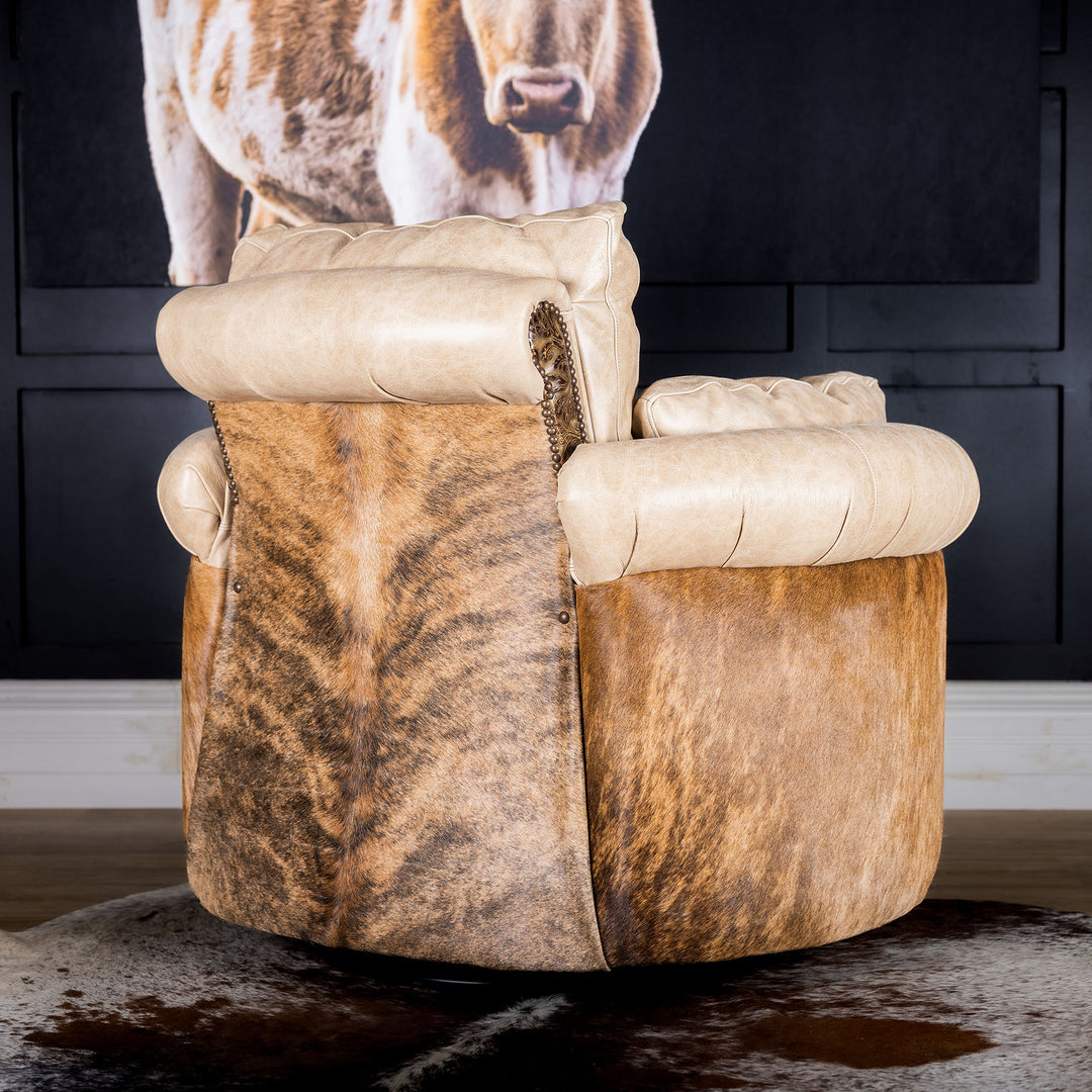 Sedona Snug Leather Swivel Recliner