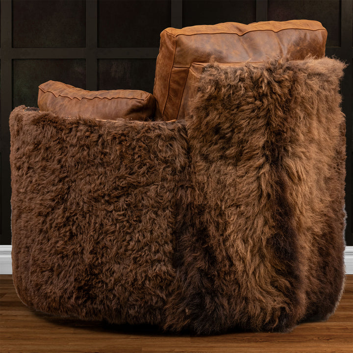 Snyder Snug Leather Swivel Recliner