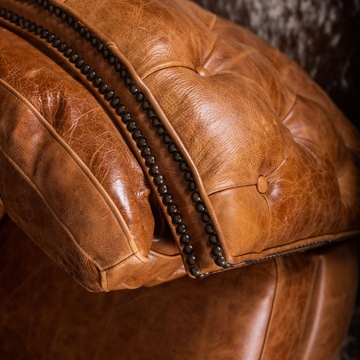 Stewart Snug Leather Swivel Recliner