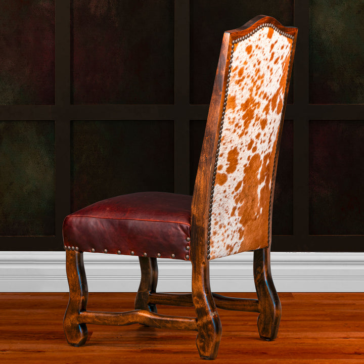 Tassell Tufted Leather Dining Chair