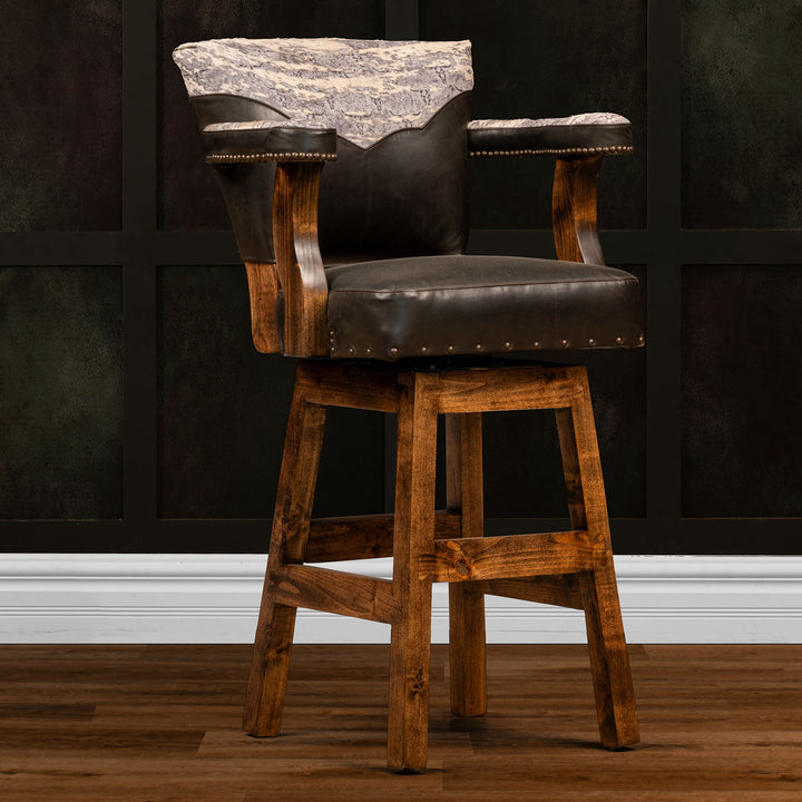 Timpson Leather Barstool