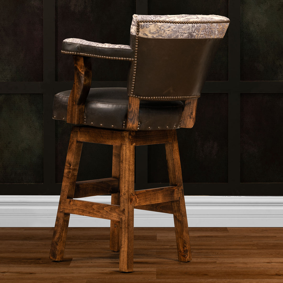 Timpson Leather Barstool