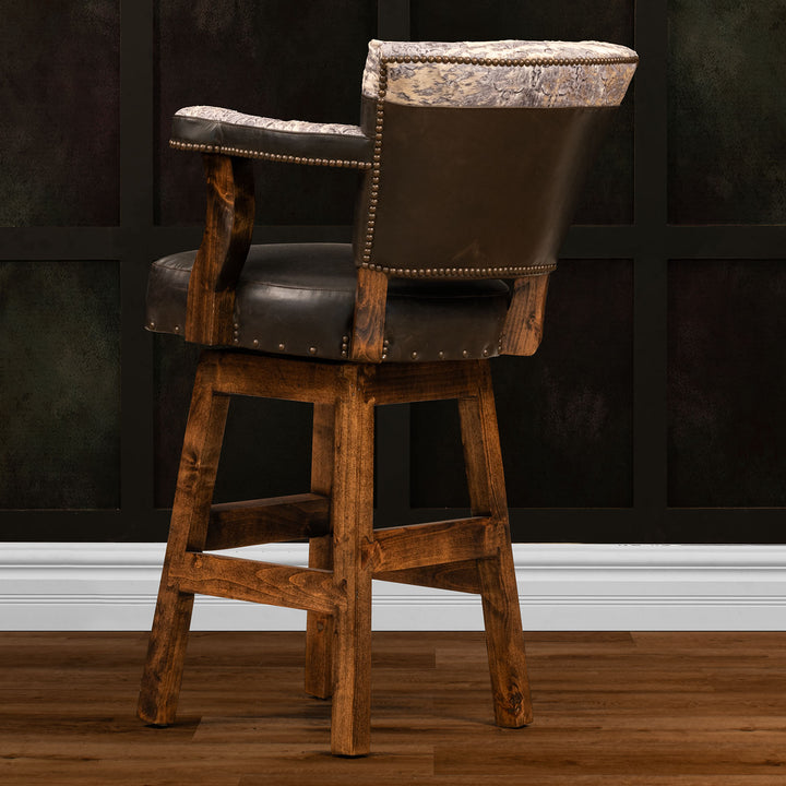 Timpson Leather Barstool