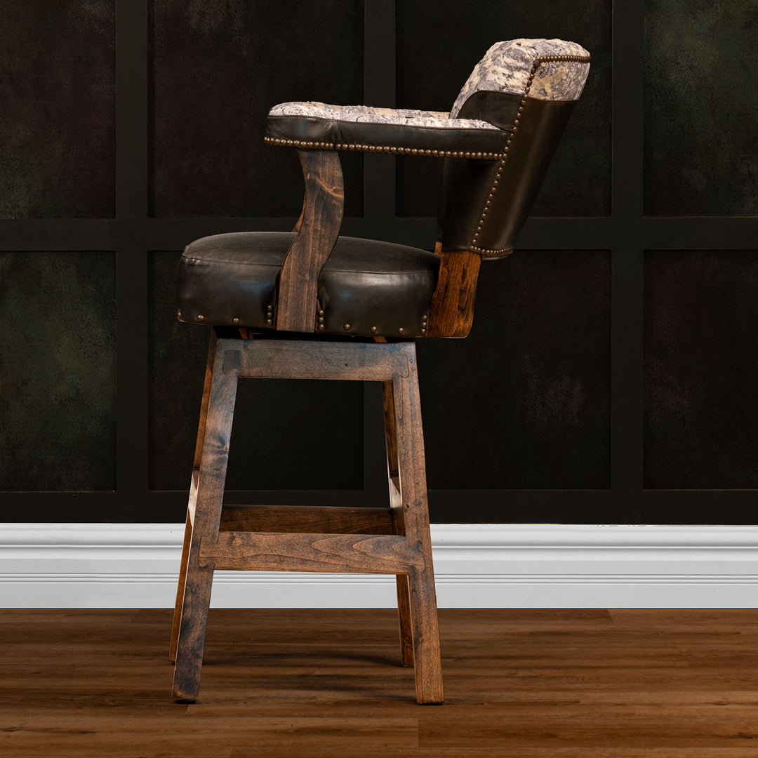 Timpson Leather Barstool