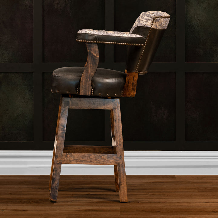 Timpson Leather Barstool