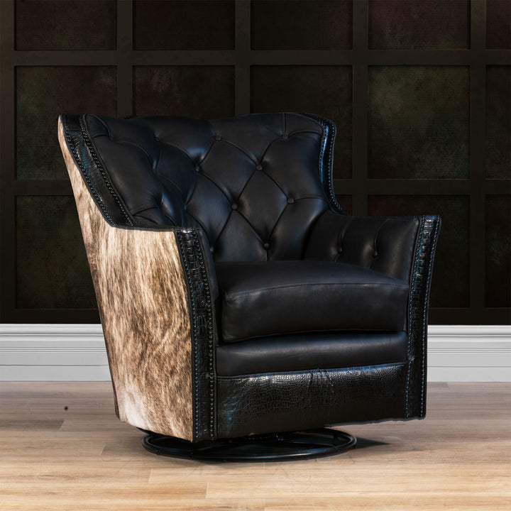 Tufted Vona Swivel Chair