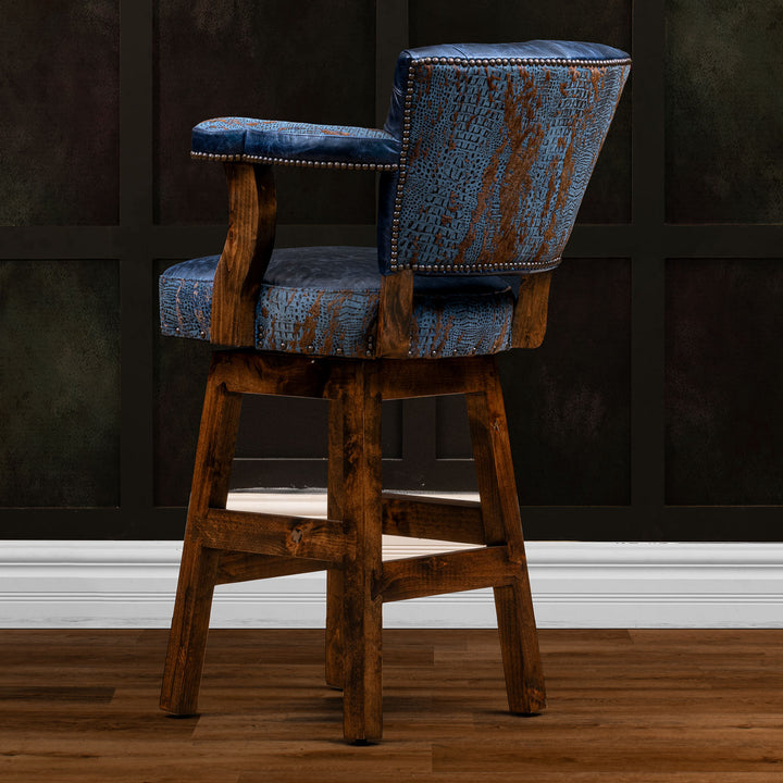 Wellington RJ Chisum Leather Barstool
