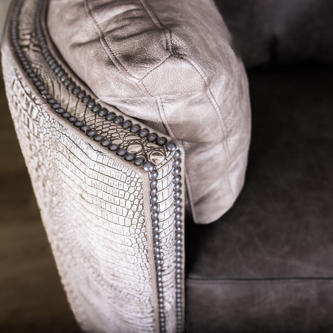 Whitefish Snug Leather Swivel Recliner