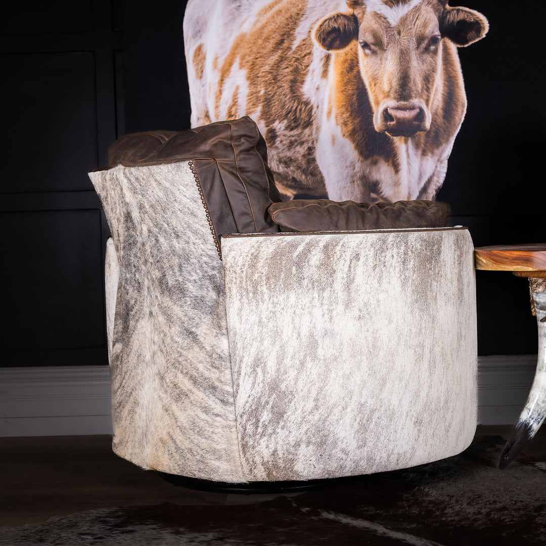 Wilcox Snug Leather Swivel Recliner