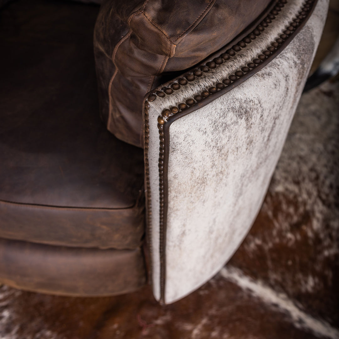 Wilcox Snug Leather Swivel Recliner