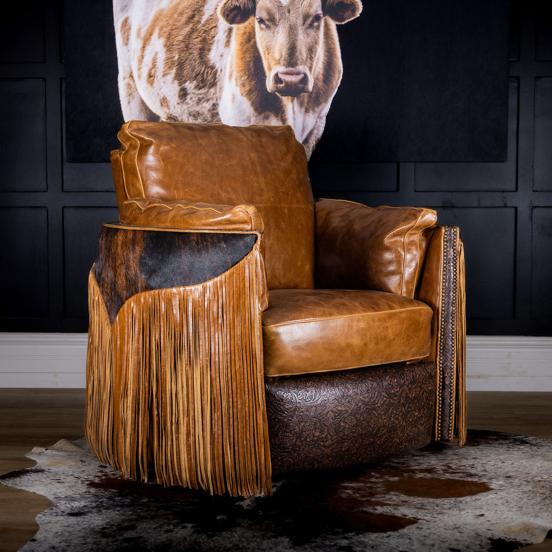 Wrangler Snug Leather Swivel Recliner