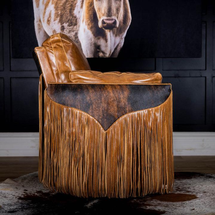 Wrangler Snug Leather Swivel Recliner