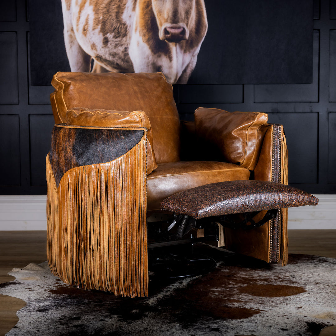 Wrangler Snug Leather Swivel Recliner
