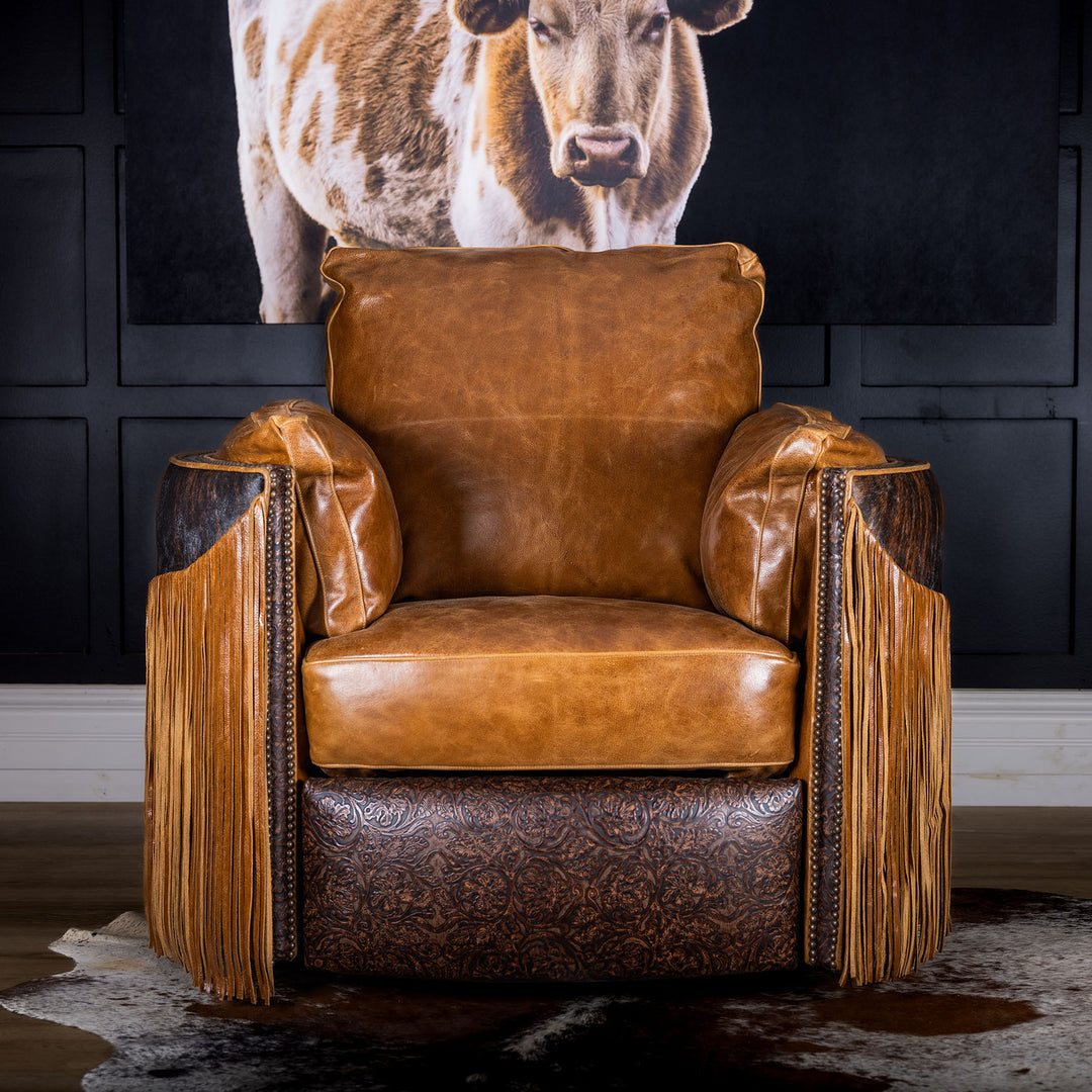 Wrangler Snug Leather Swivel Recliner